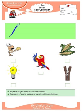 Çocuklar İçin F Sesi Çalışma Sayfaları 